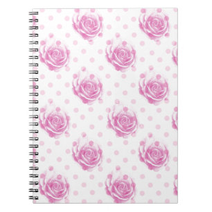 Hübsches Rosenmuster Notizblock