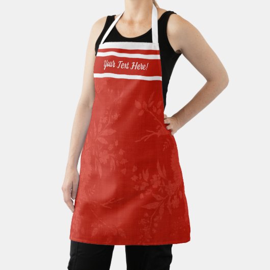 Hübsches rotes Muster Schürze (InSitu)