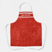 Hübsches rotes Muster Schürze (Vorderseite)