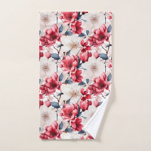 Hübsches Rotkrebsmuster Badhandtuch Set (Handtuch)