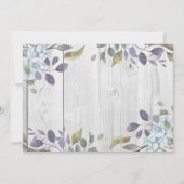 Hübsches rustikales Barnwood Brautparty Einladung (Rückseite)