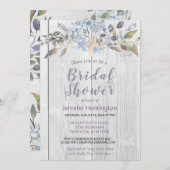 Hübsches rustikales Barnwood Brautparty Einladung (Vorne/Hinten)