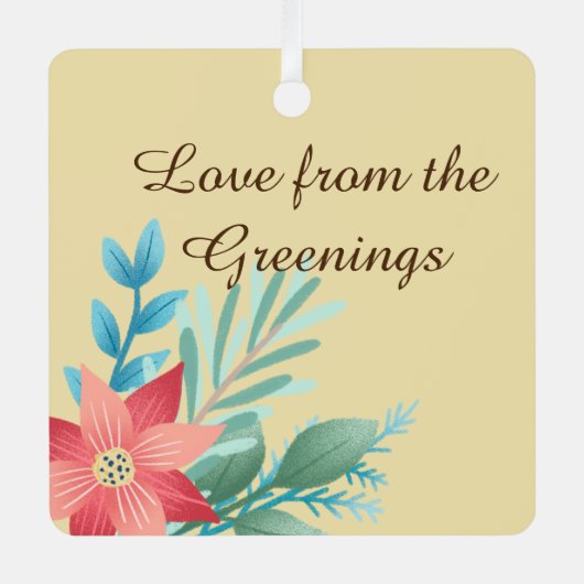 Hübsches rustikales Landhaus Ornament Aus Metall (Vorderseite)