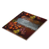 Hübsches rustikales Thanksgiving-Design Fliese (Seite)