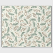 Hübsches rustikales Waldlandschaftsmuster Weihnach Geschenkpapier (Flach)