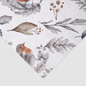 Hübsches rustikales Winterspießgeschenk Seidenpapier (Detail)