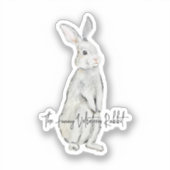 Hübsches Samtkaninchen Aufkleber (Vorderseite)