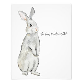 Hübsches Samtkaninchen Fotodruck