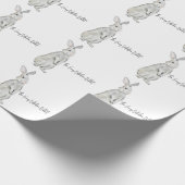 Hübsches Samtkaninchen Geschenkpapier (Ecke)
