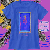 Hübsches Sanibel Island Florida Farbiges Seepferd T-Shirt