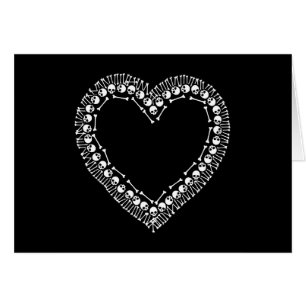 Hübsches Schädel-Herz