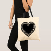 Hübsches Schädelherz Tragetasche (Vorderseite (Produkt))