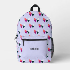 Hübsches Schleifenmuster Kinder personalisierte Li Bedruckter Rucksack