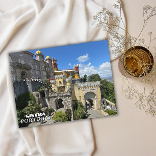 Hübsches Schloss Sintra Portugal Fotografie, Reise Feiertagspostkarte