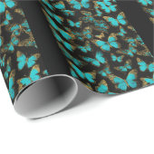 hübsches Schmetterlingsdesign Geschenkpapier (Rolleneckpunkt)