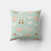 Hübsches Schmetterlingsmuster Kissen (Rückseite)