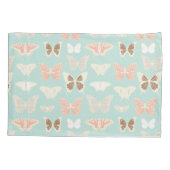 Hübsches Schmetterlingsmuster Kissenbezug (Rückseite)