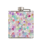 Hübsches Schneidglas Flachmann (Rückseite)