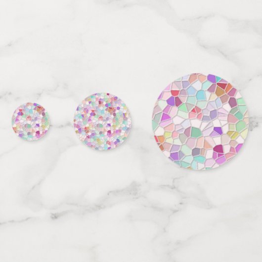 Hübsches Schneidglas Konfetti (Rückseiten)