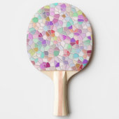 Hübsches Schneidglas Tischtennis Schläger (Vorderseite)