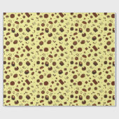 Hübsches Schokoladenmuster Geschenkpapier (Flach)