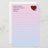 Hübsches Schreibens-Papier für Kinder Briefpapier (Vorne/Hinten)