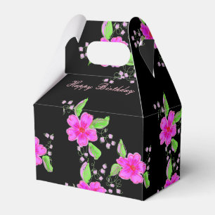 Hübsches Schwarz-Pink-Gast-Günstige-Box Geschenkschachtel