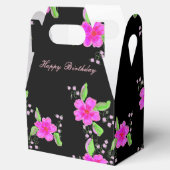 Hübsches Schwarz-Pink-Gast-Günstige-Box Geschenkschachtel (Geöffnet)