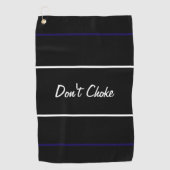 Hübsches Schwarz schreit kein Geschenk für Golfer Golfhandtuch (Vorderseite)