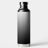 Hübsches Schwarz-Weiß-Blüten-Yin Yang Water Bottl Trinkflasche (Rechts)