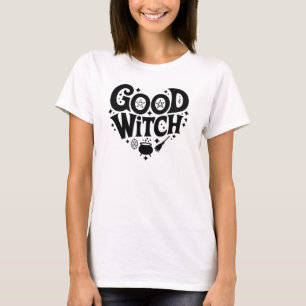 Hübsches Schwarz-Weiß-Halloween T-Shirt