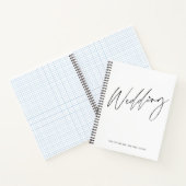Hübsches Schwarz-Weiß-HochzeitsNotebook Notizblock (Innenseite)