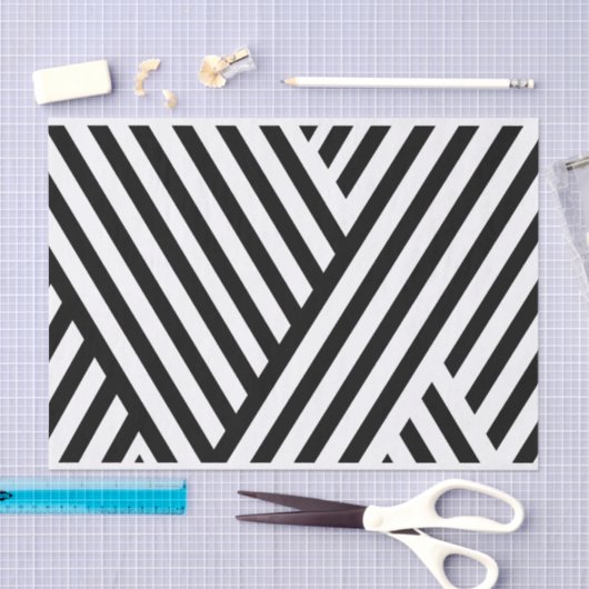 Hübsches Schwarz-weißes Seidenpapier der (Handwerk)