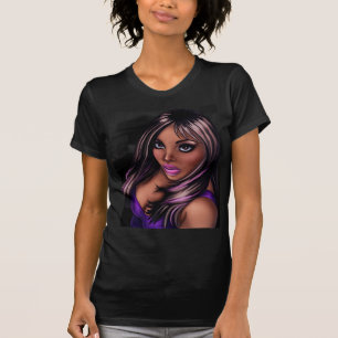 Hübsches schwarzes Mädchen T-Shirt