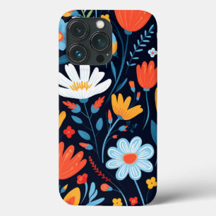 Hübsches schwarzes Muster Case-Mate iPhone Hülle