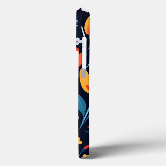 Hübsches schwarzes Muster Case-Mate iPhone Hülle (Rückseite / Links)