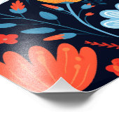 Hübsches schwarzes Muster Fotodruck (Ecke)