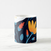 Hübsches schwarzes Muster Kaffeetasse (Mittel)