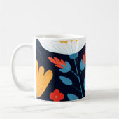 Hübsches schwarzes Muster Kaffeetasse (Links)