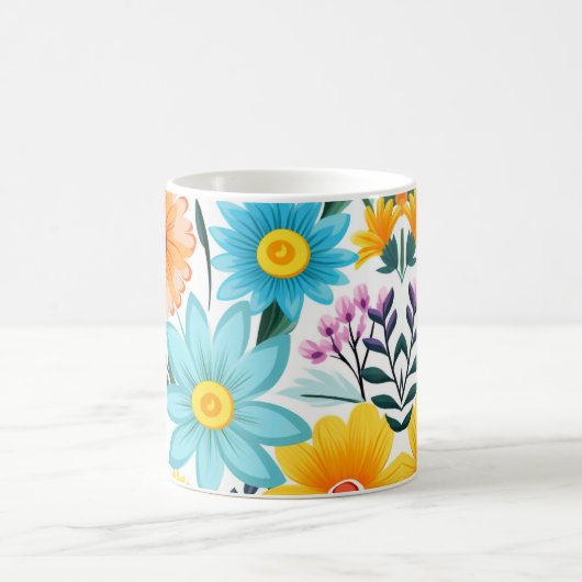 Hübsches schwarzes Muster Kaffeetasse (Mittel)