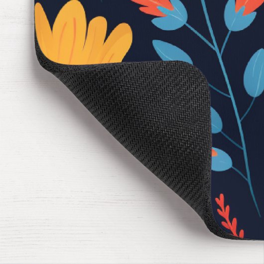 Hübsches schwarzes Muster Mousepad (Ecke)