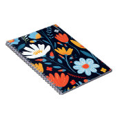 Hübsches schwarzes Muster Notizblock (Rechte Seite)