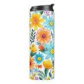 Hübsches schwarzes Muster Thermosbecher (Nach links gedreht)