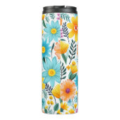 Hübsches schwarzes Muster Thermosbecher (Rückseite)