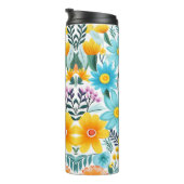 Hübsches schwarzes Muster Thermosbecher (Nach rechts gedreht)