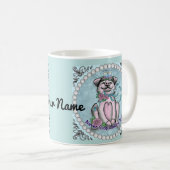 Hübsches Schweinchen Kaffeetasse (VorderseiteRechts)