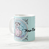 Hübsches Schweinchen Kaffeetasse (Vorderseite Links)