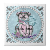 Hübsches Schweine Fliese (Vorderseite)