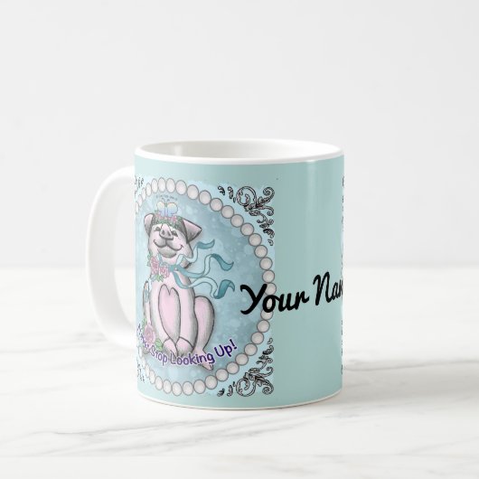 Hübsches Schweine Kaffeetasse (Vorderseite Links)