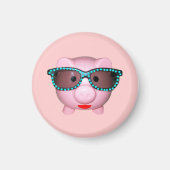 Hübsches Schweine Magnet (Vorne)